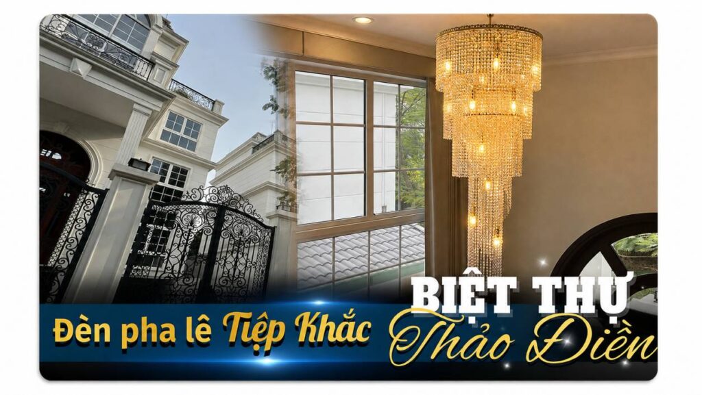 BIỆT THỰ THẢO ĐIỀN - CÔNG TRÌNH ĐÈN PHA LÊ TIỆP KHẮC