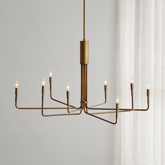 đèn chùm phòng khách phong cách minimalism