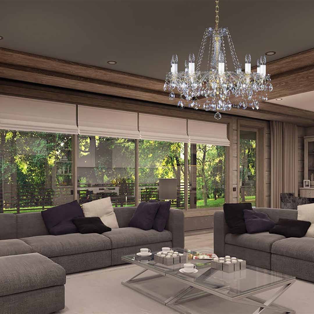 Đèn Chùm Pha Lê Tiệp Khắc L127CLN - Ảnh 5