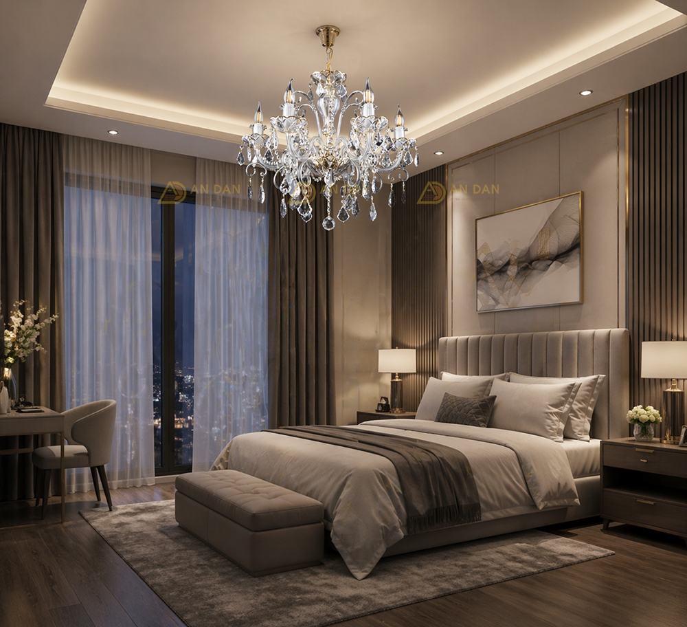 Đèn Chùm Pha Lê Tiệp Khắc L143/6/04 - Ảnh 2