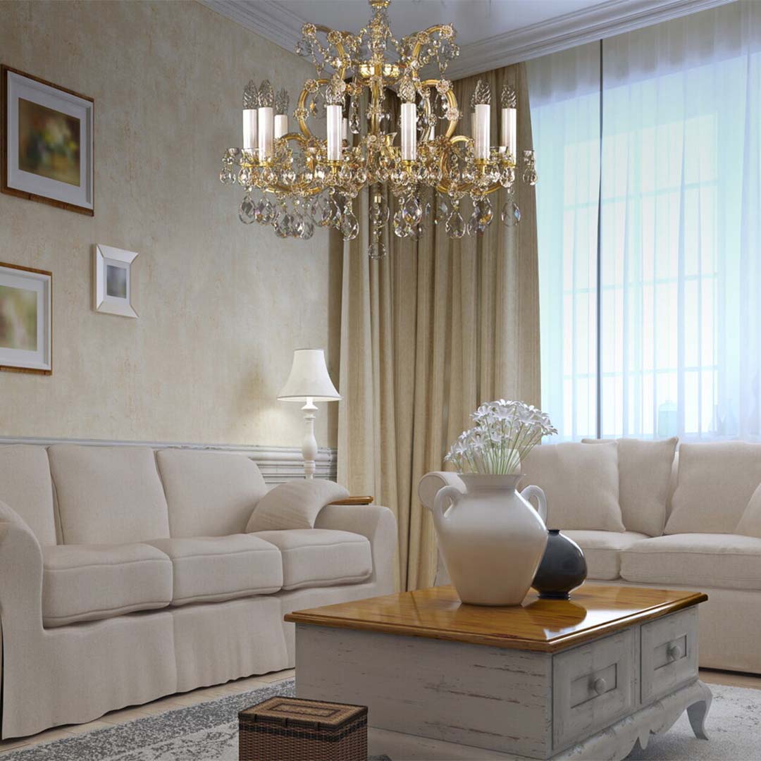 Đèn Chùm Pha Lê Tiệp Khắc L413CLN - Ảnh 2