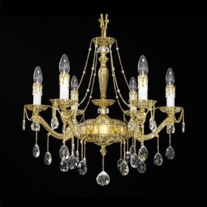 Đèn Chùm Đồng Pha Lê Tiệp 1230