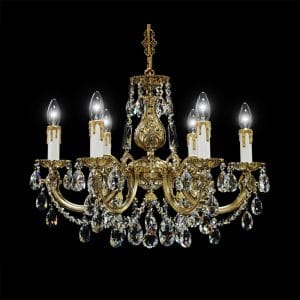 Đèn Chùm Đồng Pha Lê Tiệp Khắc 1760/6-8