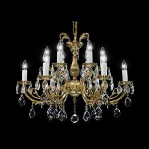 Đèn Chùm Đồng Pha Lê Tiệp Khắc 1933/5+5