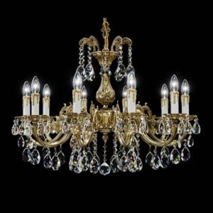 Đèn Chùm Đồng Pha Lê Tiệp 1710/10B-12B