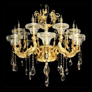 Đèn Chùm Mạ Vàng 176007/8+8