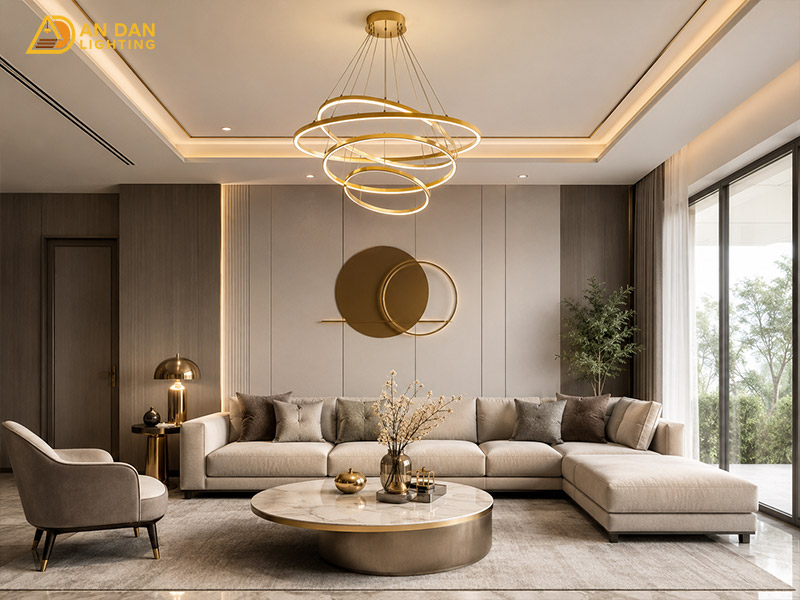 đèn chùm led hiện đại