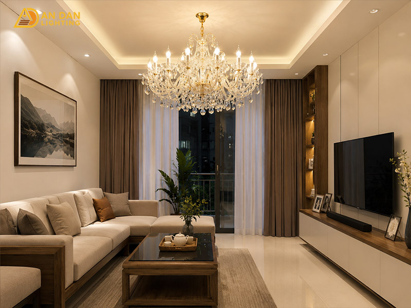 Kinh nghiệm chọn đèn trang trí phòng khách trong thực tế  3