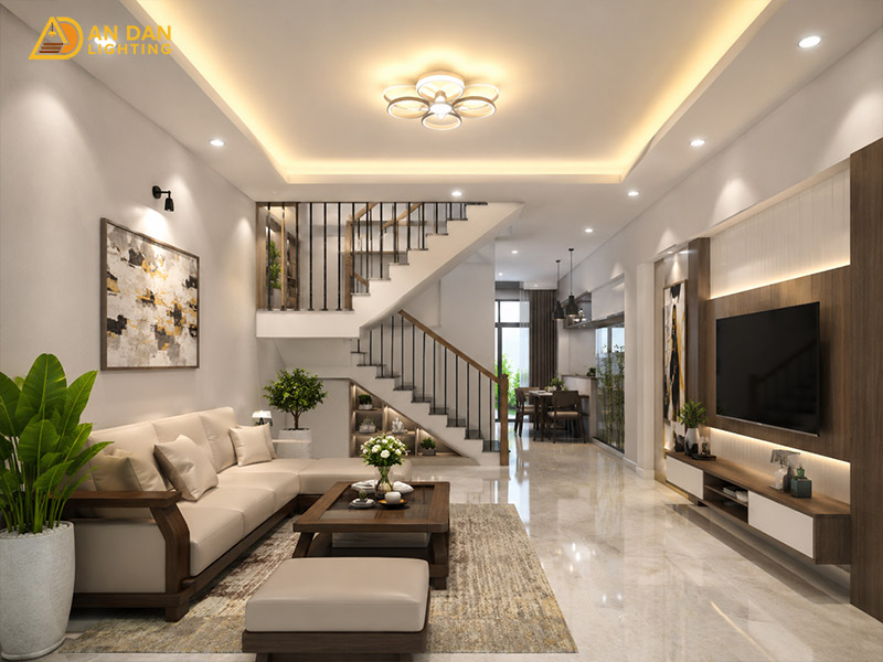 Tư vấn đèn trang trí giúp phòng khách sáng đều và sang hơn