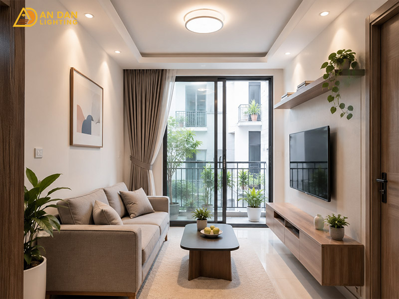 Tư vấn đèn trang trí giúp phòng khách sáng đều và sang hơn