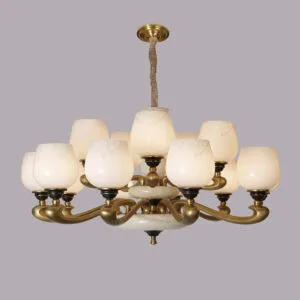 Đèn Chùm Đồng Tân Cổ Điển 15 Tay 8255-10+5D