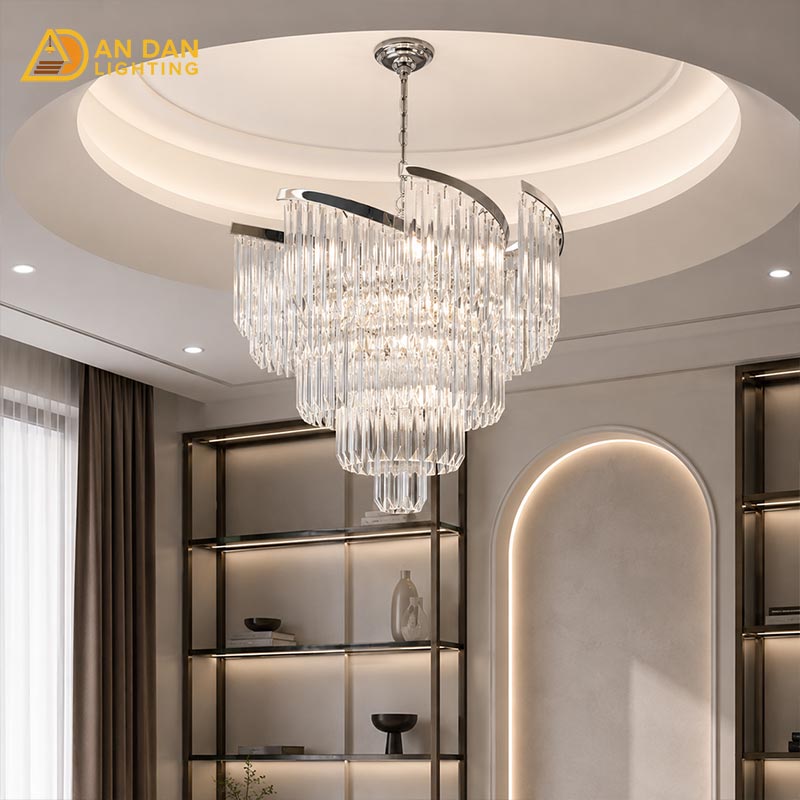 Có nên mua đèn chùm pha lê phòng khách giá rẻ?