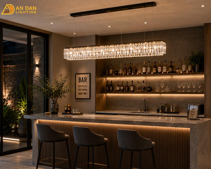 Top mẫu đèn thả quầy bar được ưa chuộng năm 2026