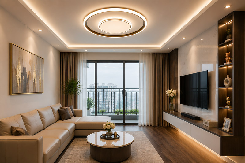 Đèn trần LED phòng khách