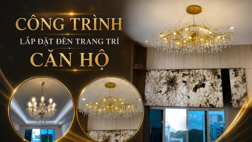 Công Trình Lắp Đặt Đèn Trang Trí Căn Hộ
