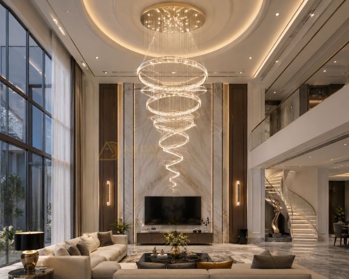 đèn chùm led hiện đại