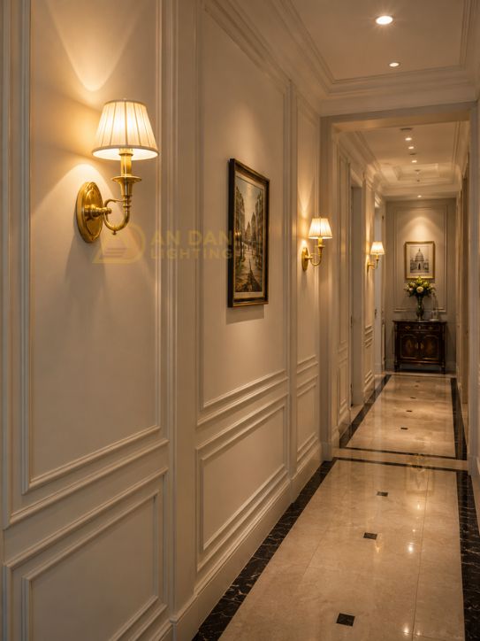 đèn tường tân cổ điển cho hành lang