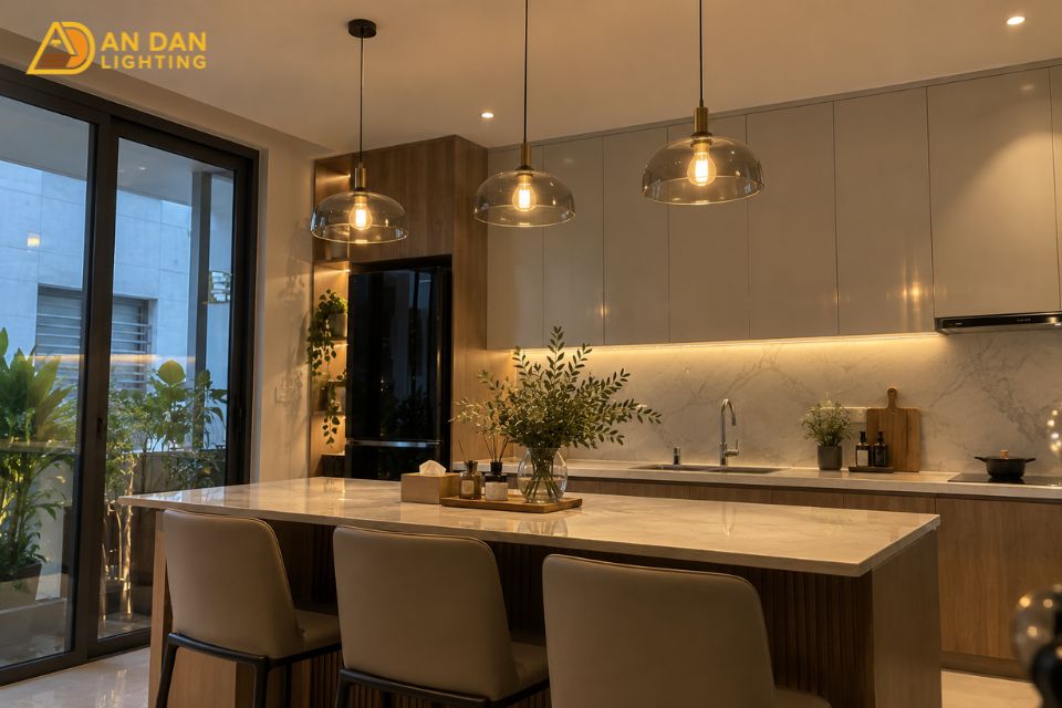 Đèn thả trần nhà bếp