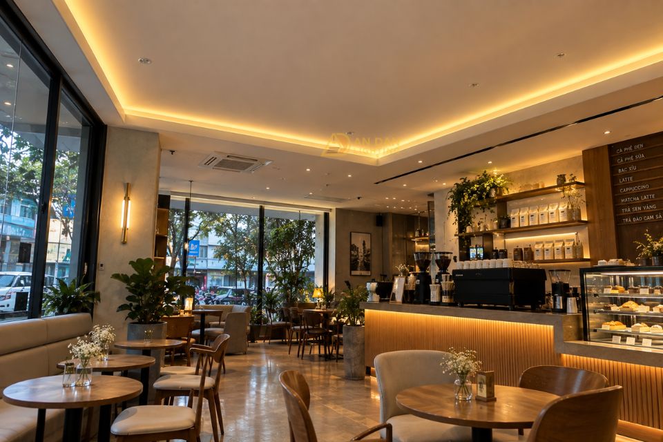 đèn led giấu dây trần nhà