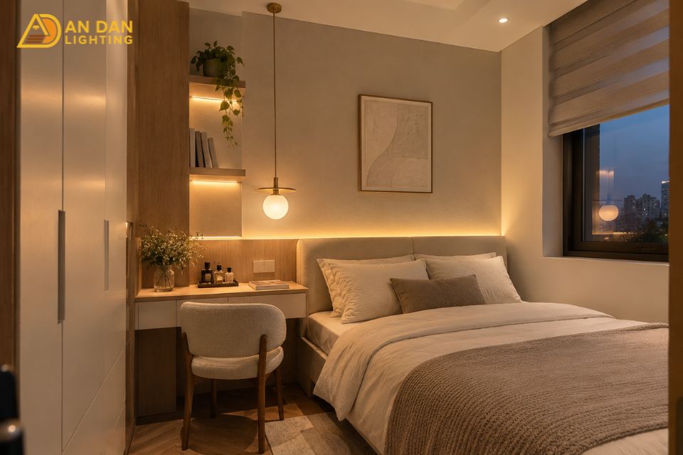 đèn trang trí phòng ngủ đẹp