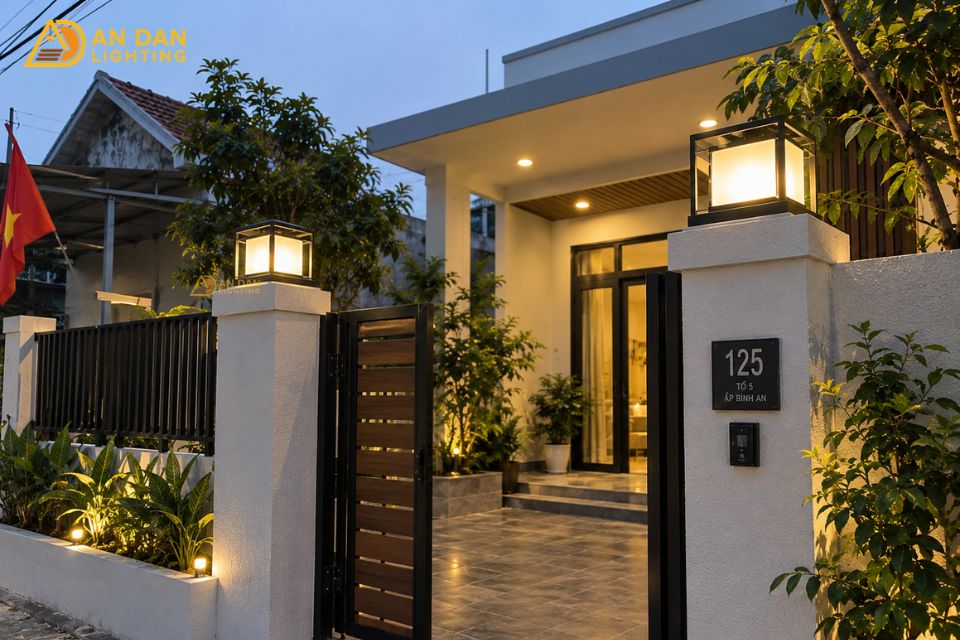  đèn trụ cổng