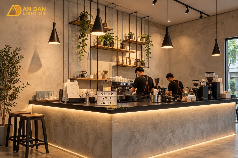 đèn treo quán cafe đẹp lung linh